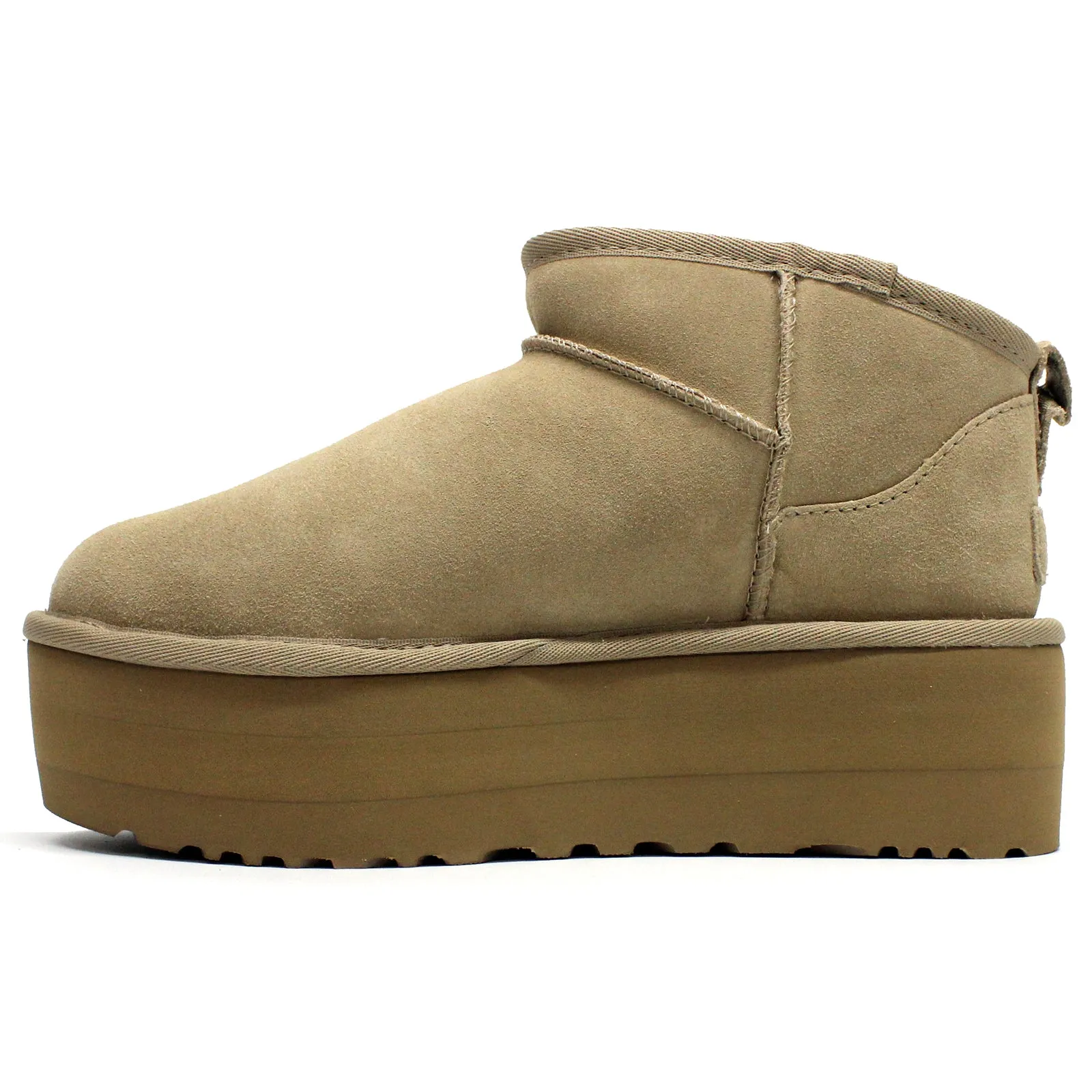Ugg Classic Ultra Mini Suede Leather Women's Platform Boots
