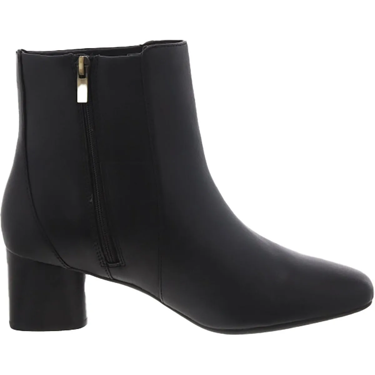 Un Cosmo Vibe Womens Leather Zip Up Ankle Boots