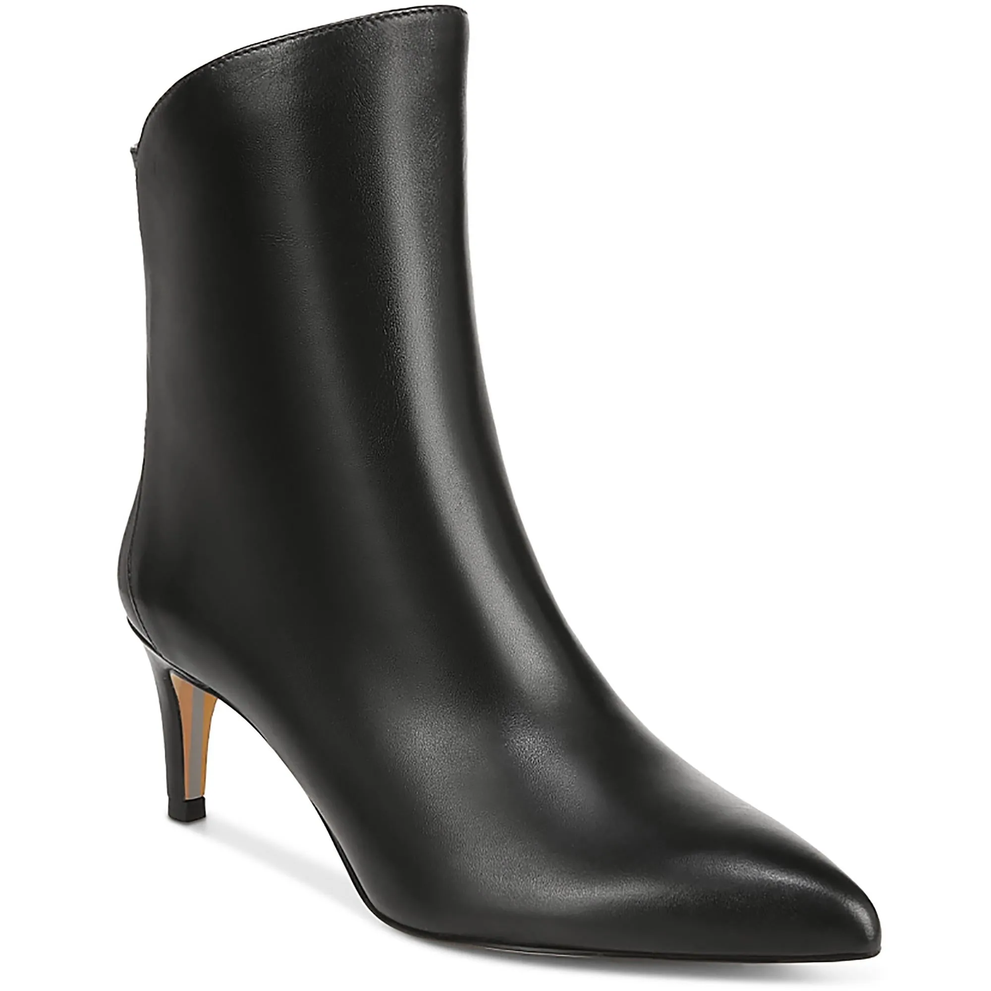 Usha Womens Leather Pointed Toe Ankle Boots