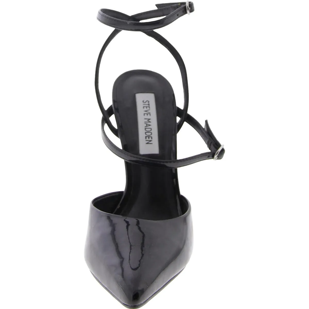 Variety Womens Patent Pointed Toe Ankle Strap