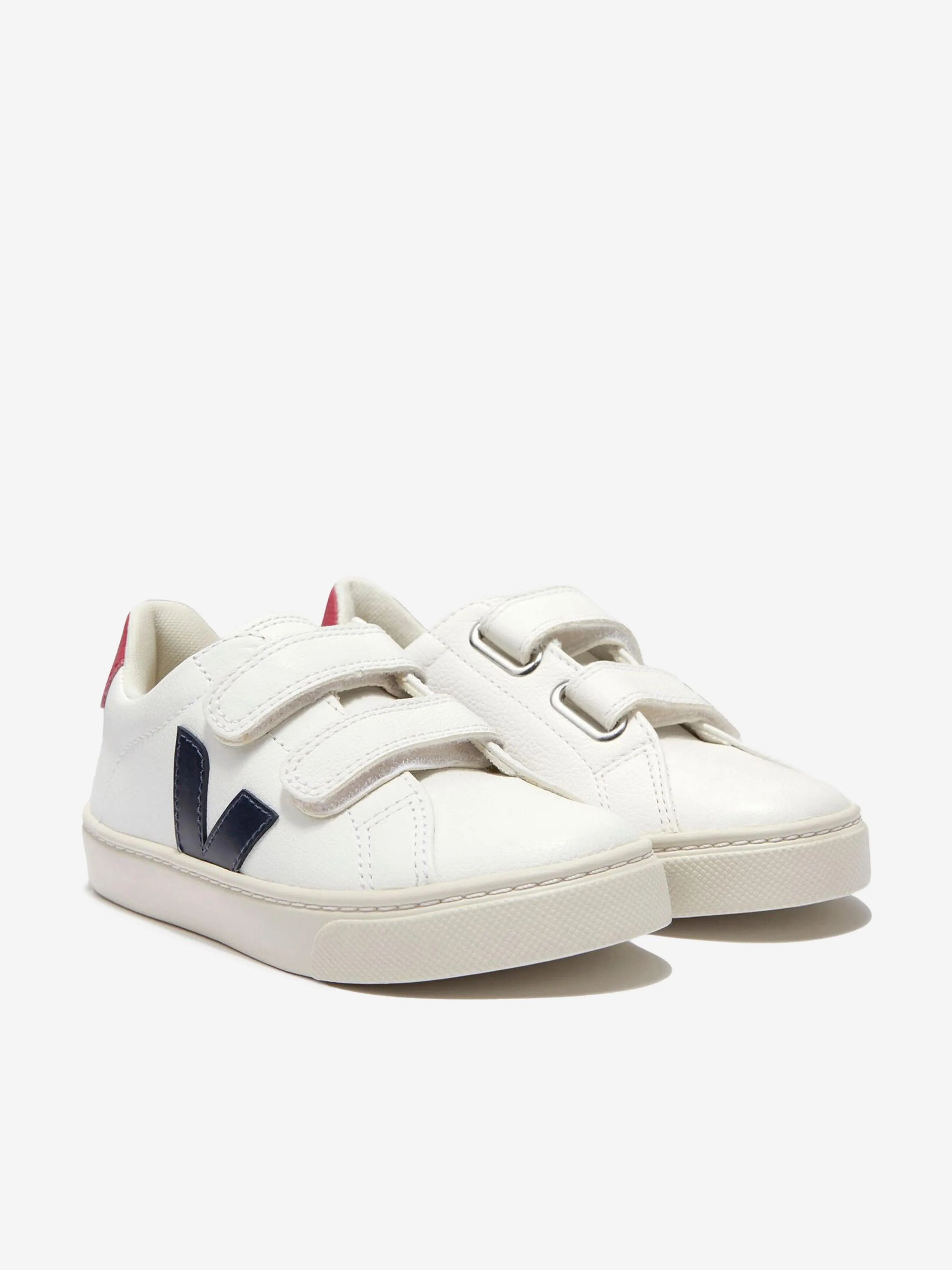 Veja Kids ChromeFree Leather Esplar Trainers in White