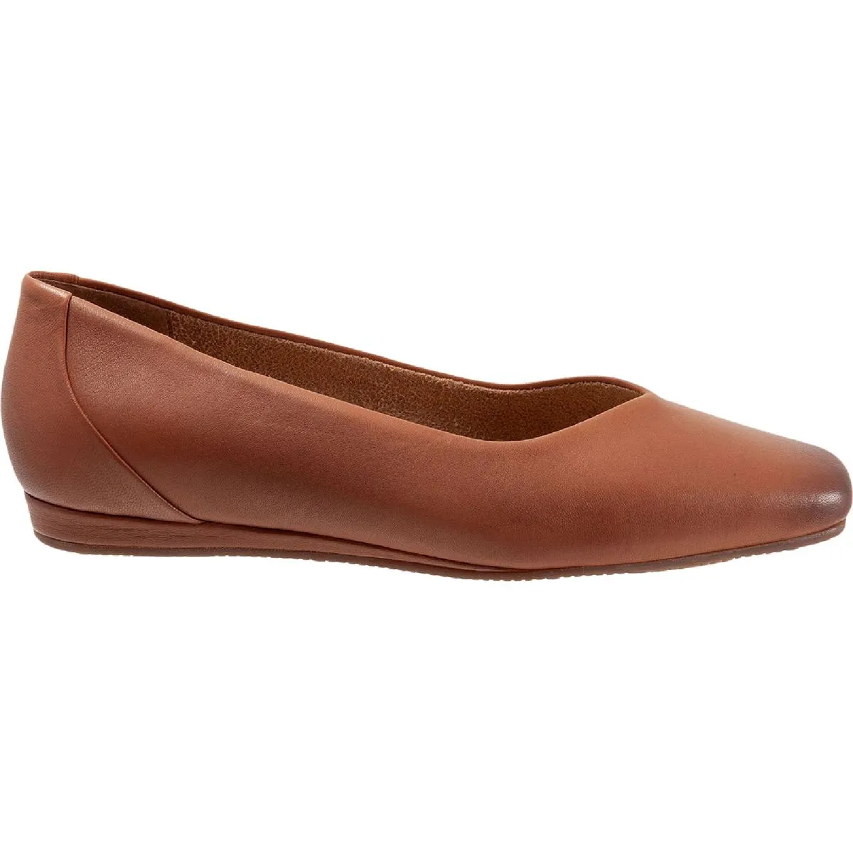 Vellore Womens Leather Comfort Insole Flats