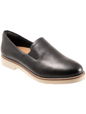 Whistle II Womens Leather Comfort Flats Shoes