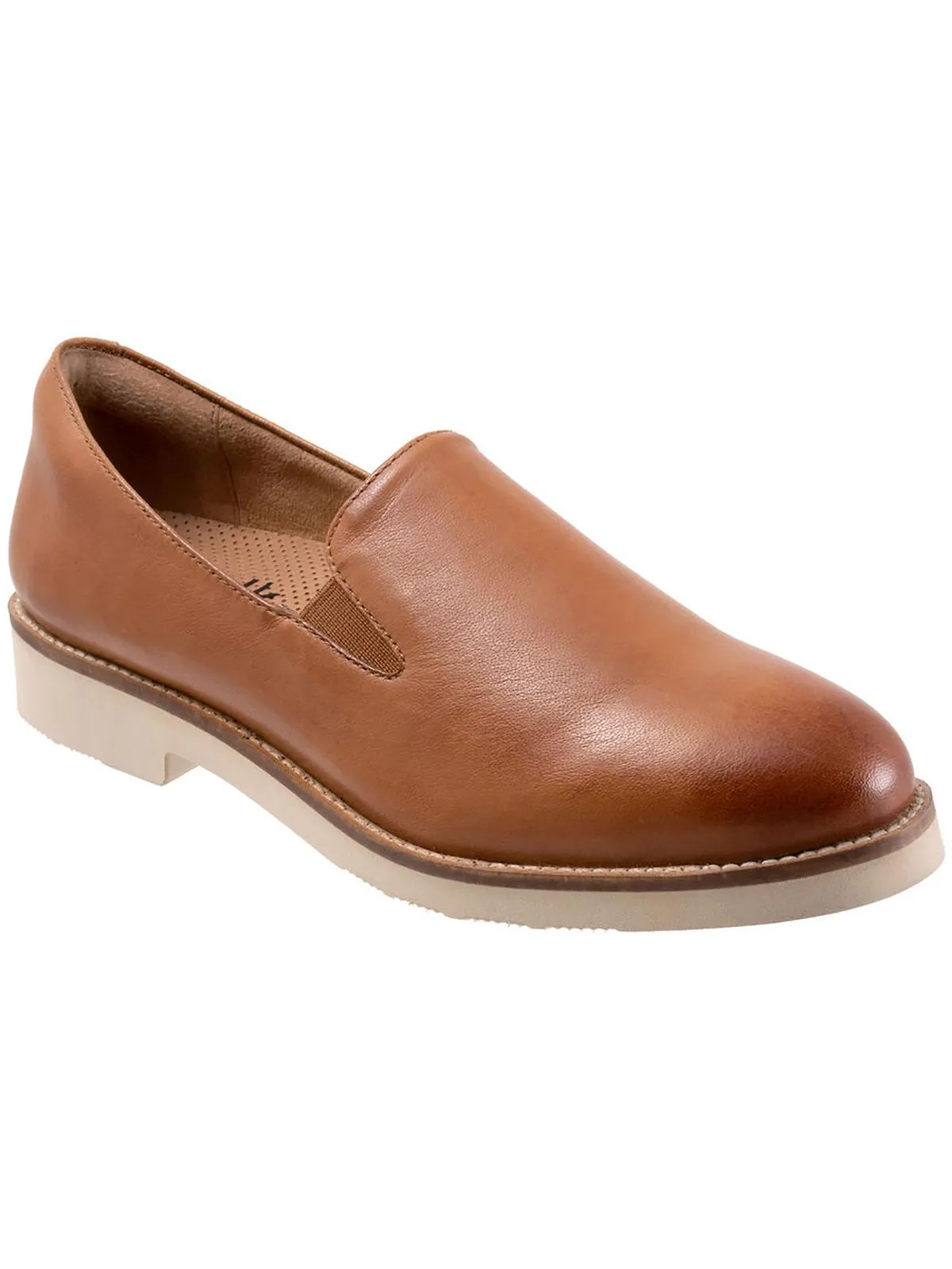 Whistle II Womens Leather Comfort Flats Shoes