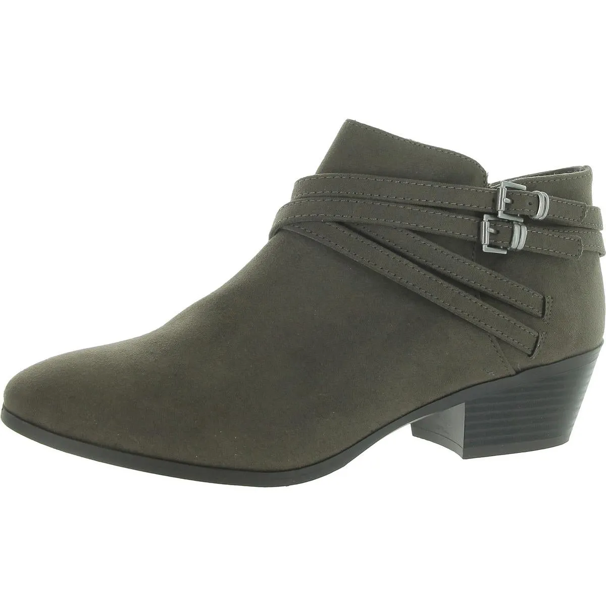 Willow Womens Padded Insole Almond Toe Ankle Boots
