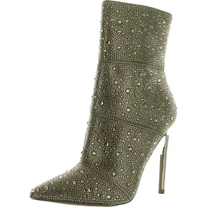 Winona Womens Embellished Shiny Mid-Calf Boots