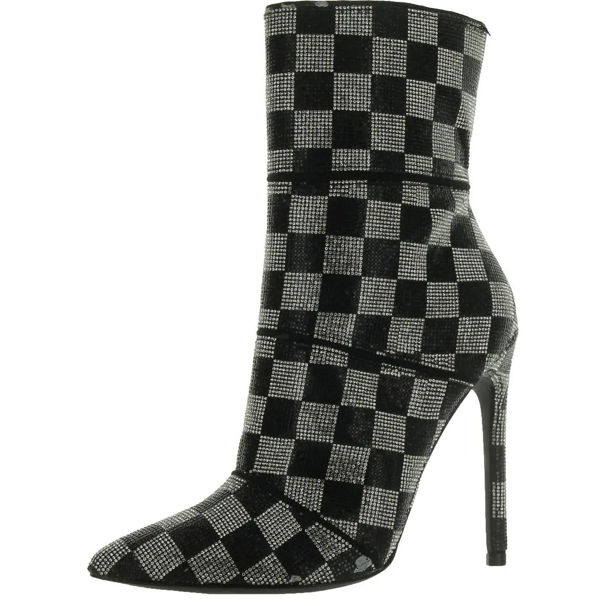 Winona Womens Embellished Shiny Mid-Calf Boots