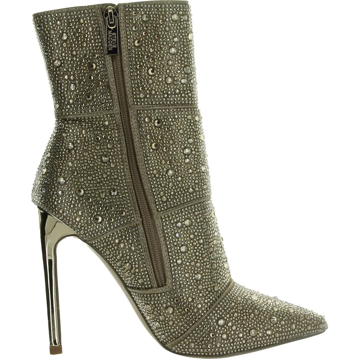 Winona Womens Embellished Shiny Mid-Calf Boots