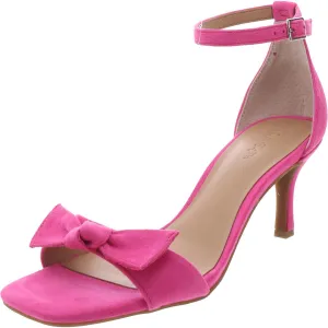 Womens Bow Manmade Ankle Strap