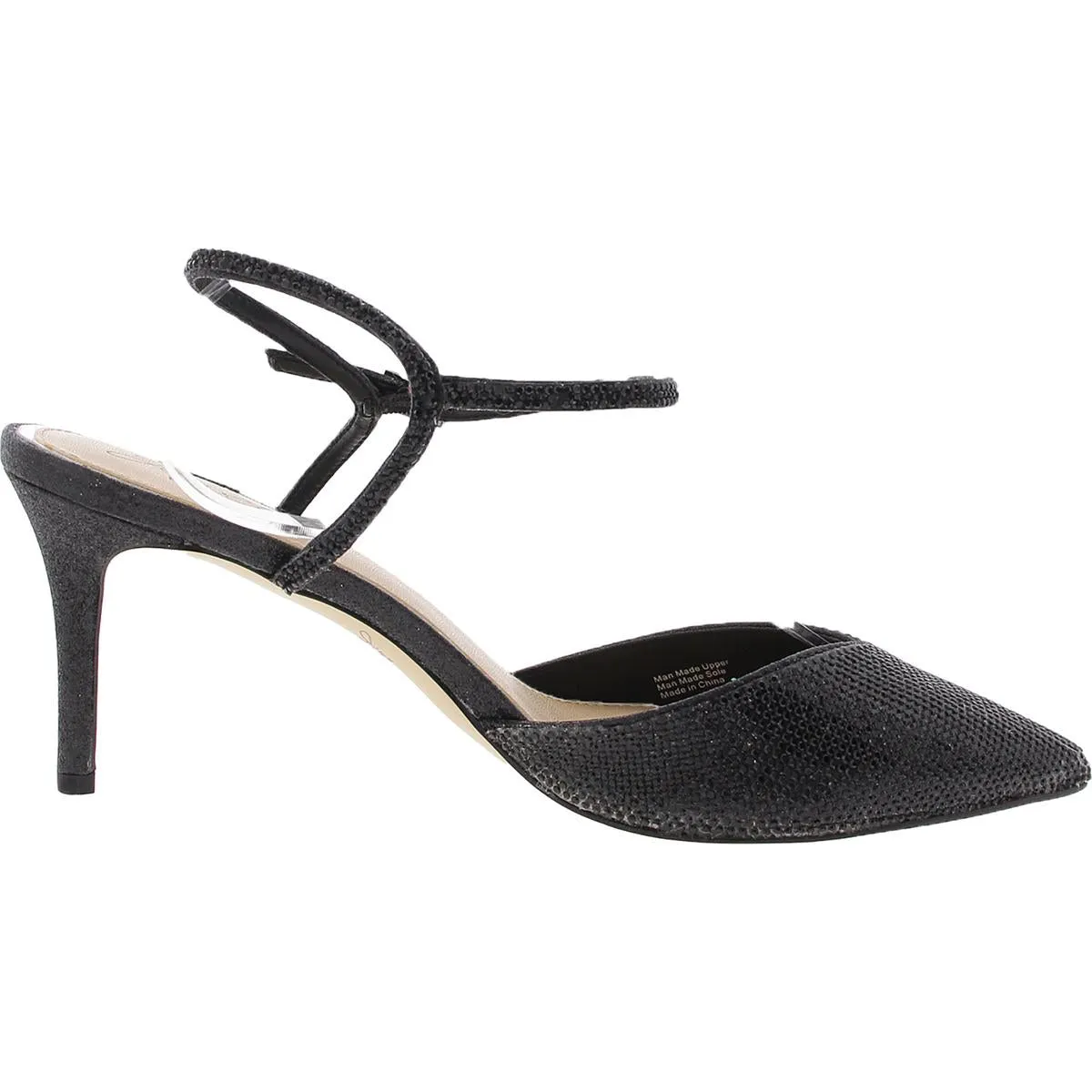 Womens Embellished Manmade Ankle Strap