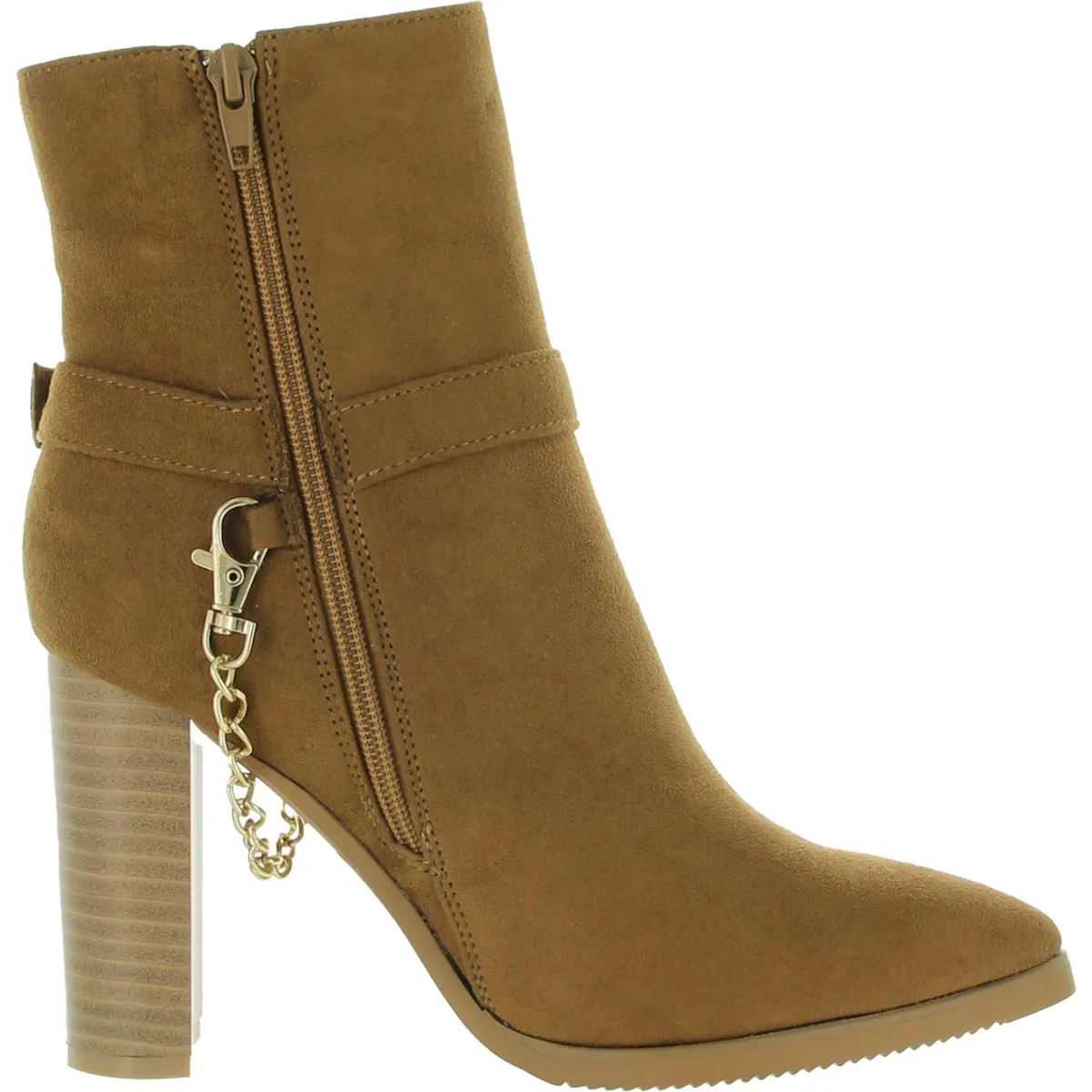 Womens Harness Chain Ankle Boots