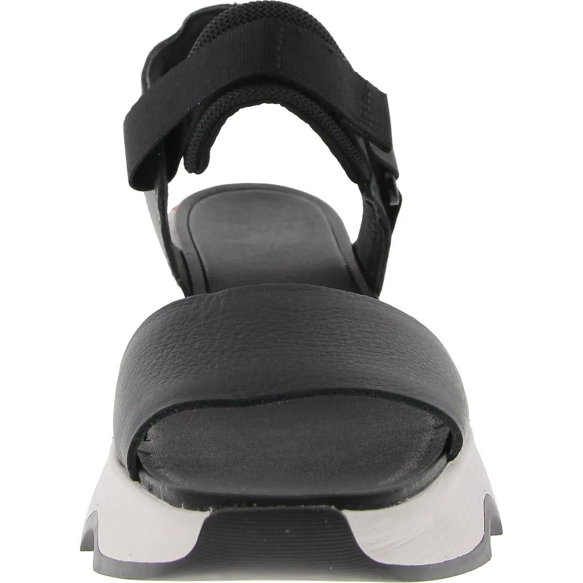 Womens Leather Embossed Ankle Strap