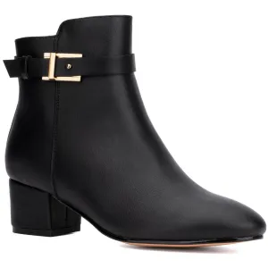 Womens PADDED INSOLE BLOCK HEEL Ankle Boots