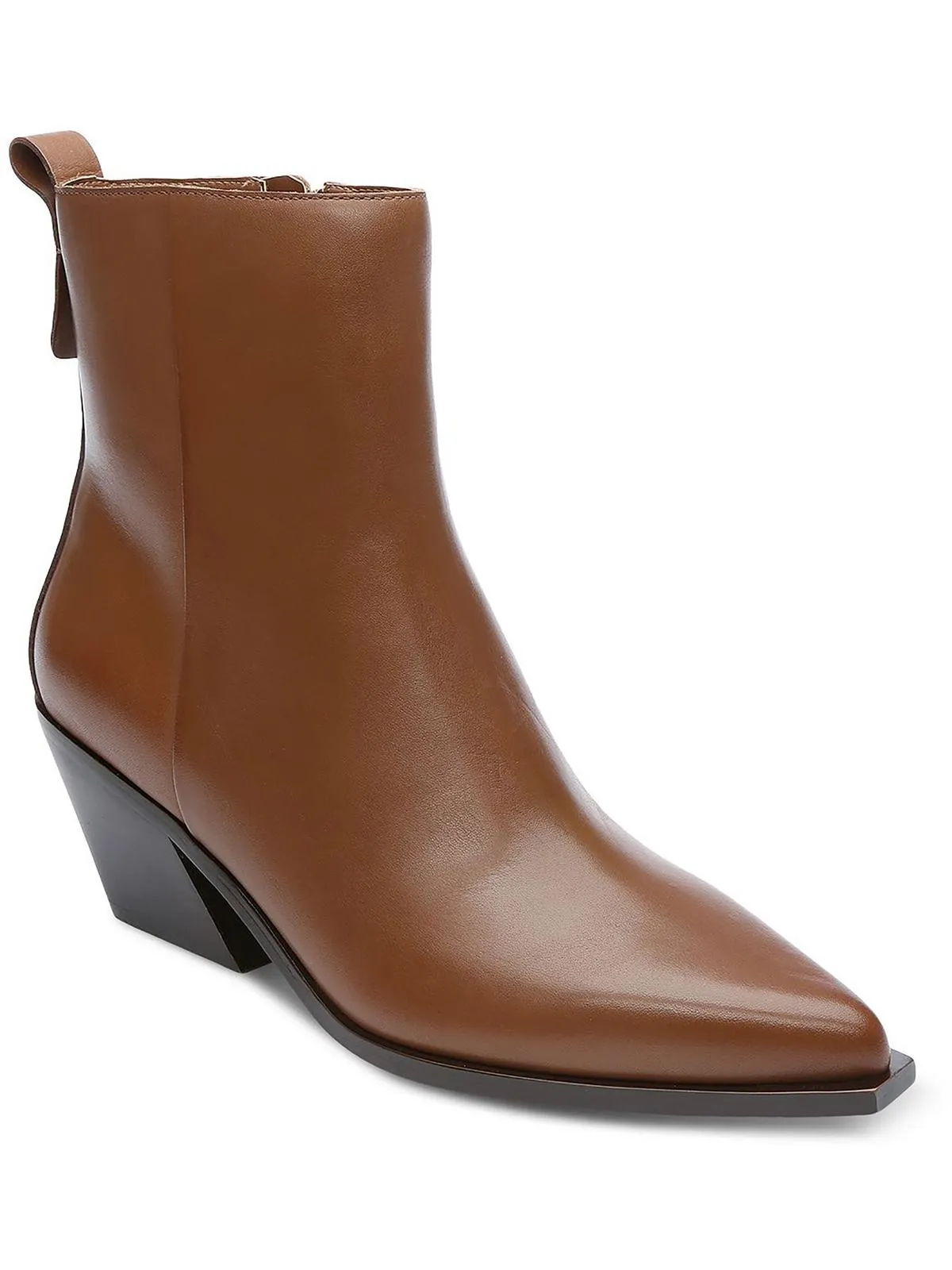 Yolo Womens Stacked Heel Zipper Ankle Boots