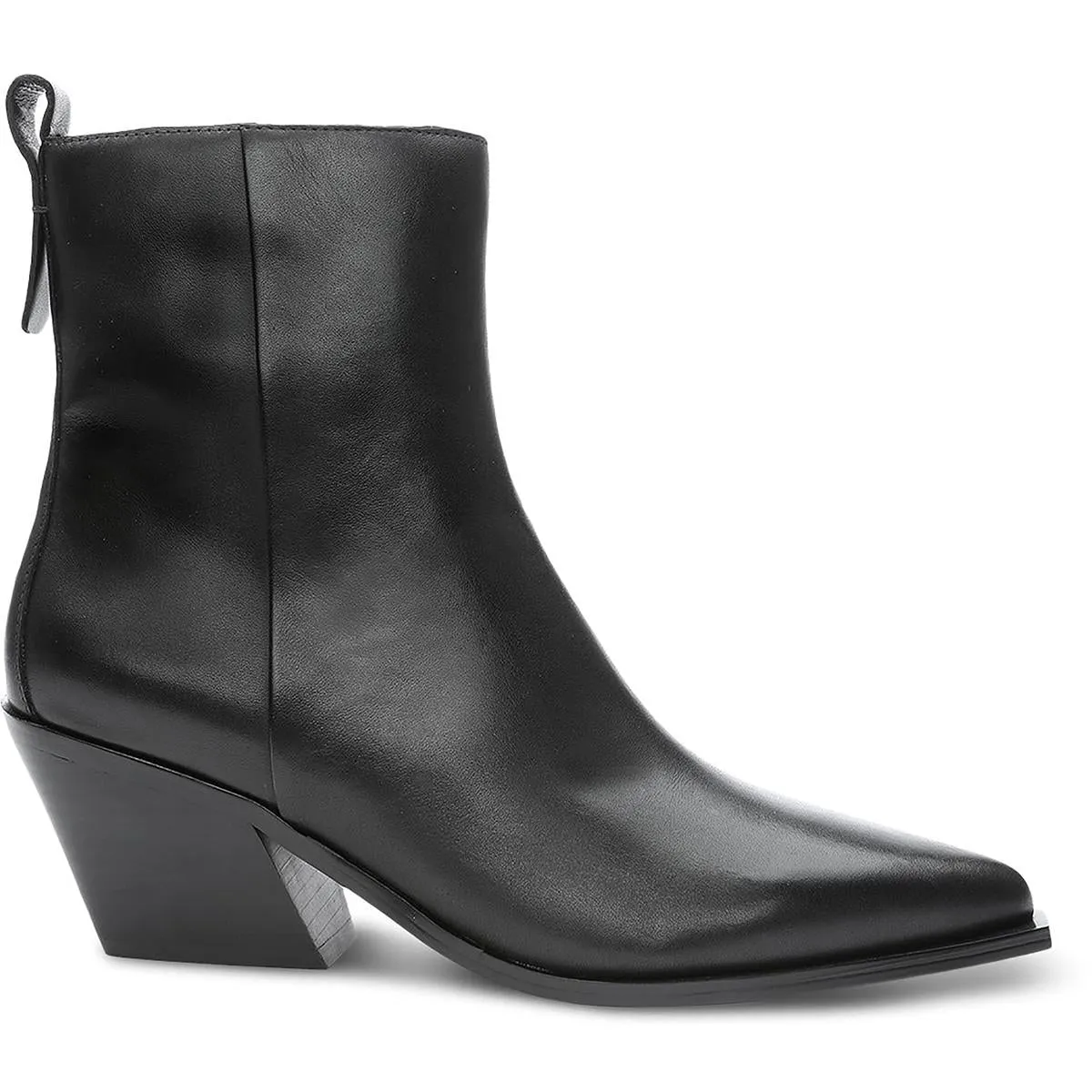 Yolo Womens Stacked Heel Zipper Ankle Boots