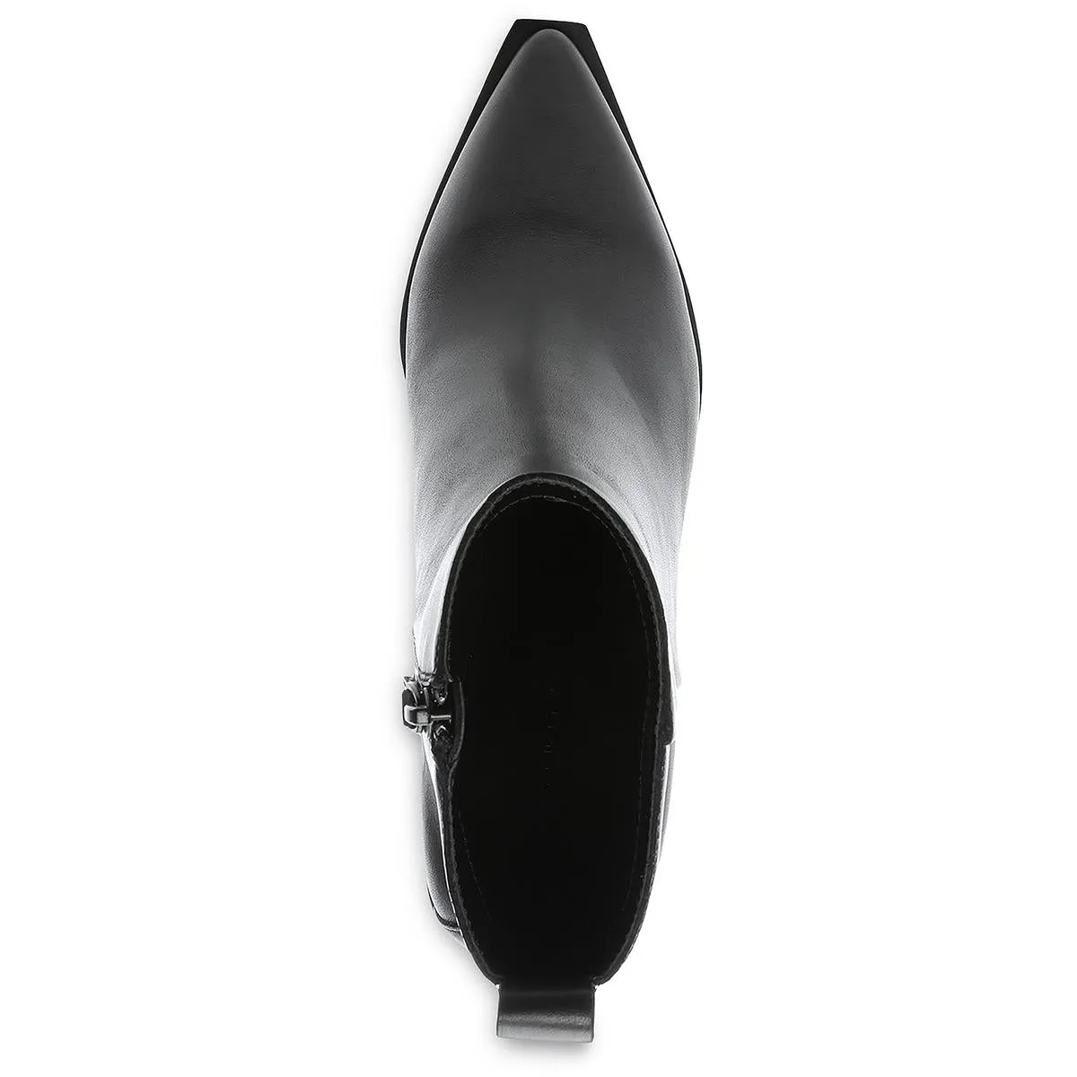 Yolo Womens Stacked Heel Zipper Ankle Boots