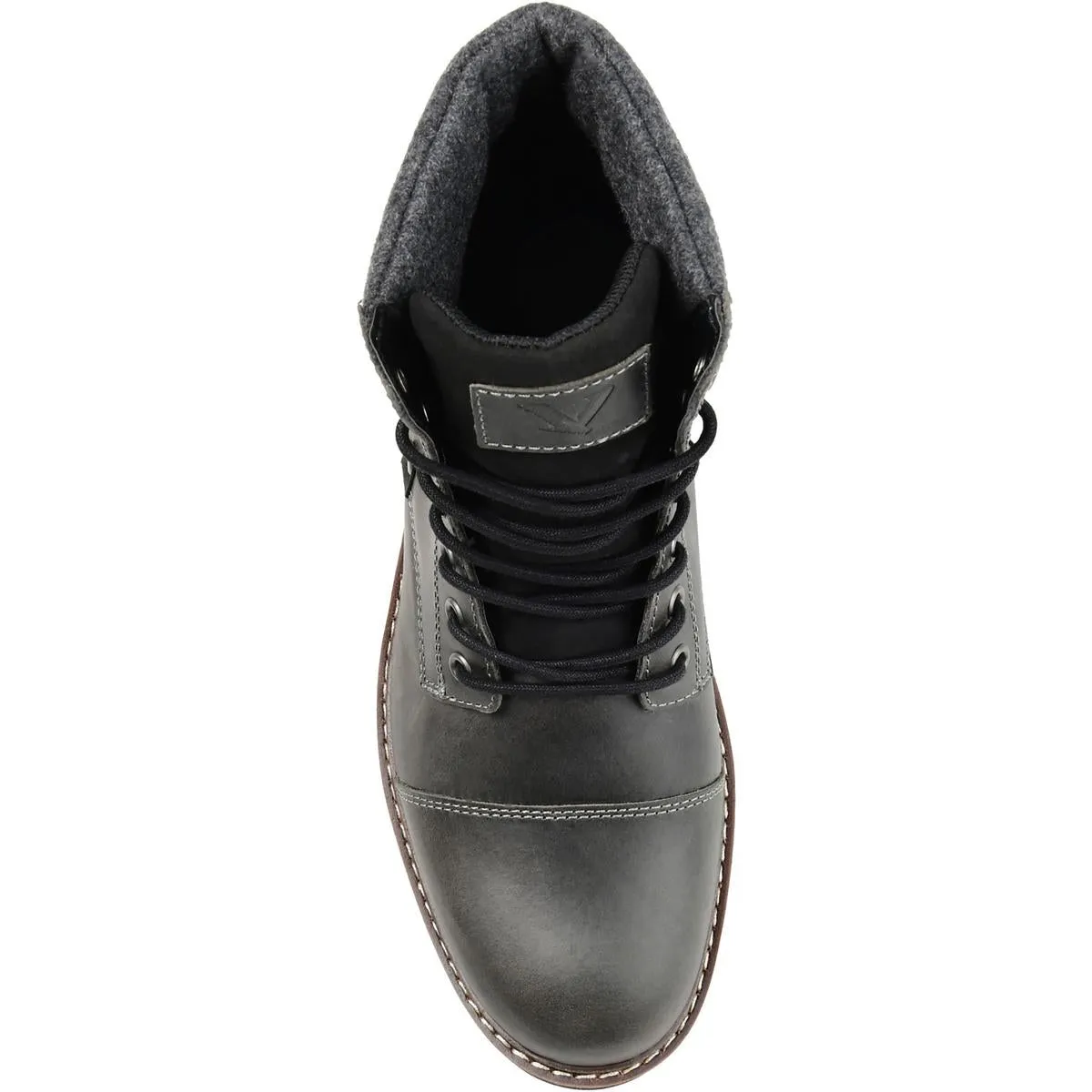 Yukon Mens Leather Lace-Up Ankle Boots