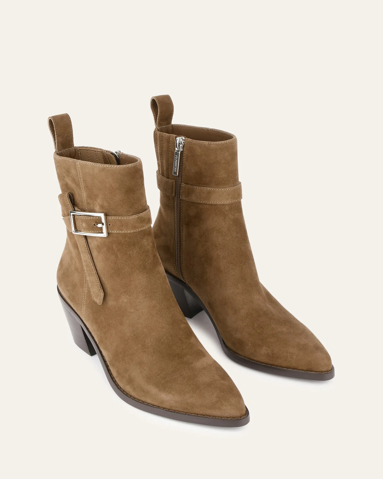 ZENA MID ANKLE BOOTS BISCUIT SUEDE