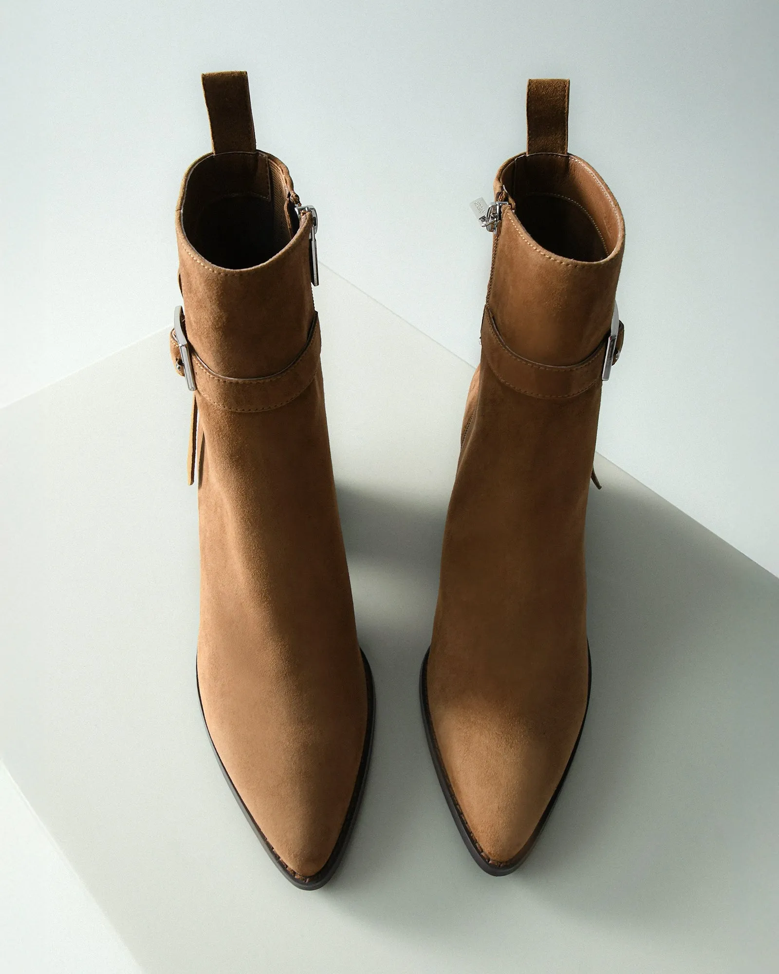ZENA MID ANKLE BOOTS BISCUIT SUEDE