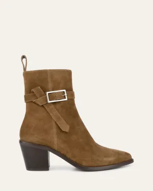 ZENA MID ANKLE BOOTS BISCUIT SUEDE